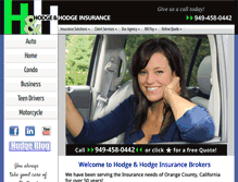 Tablet Screenshot of hodgeinsurance.net